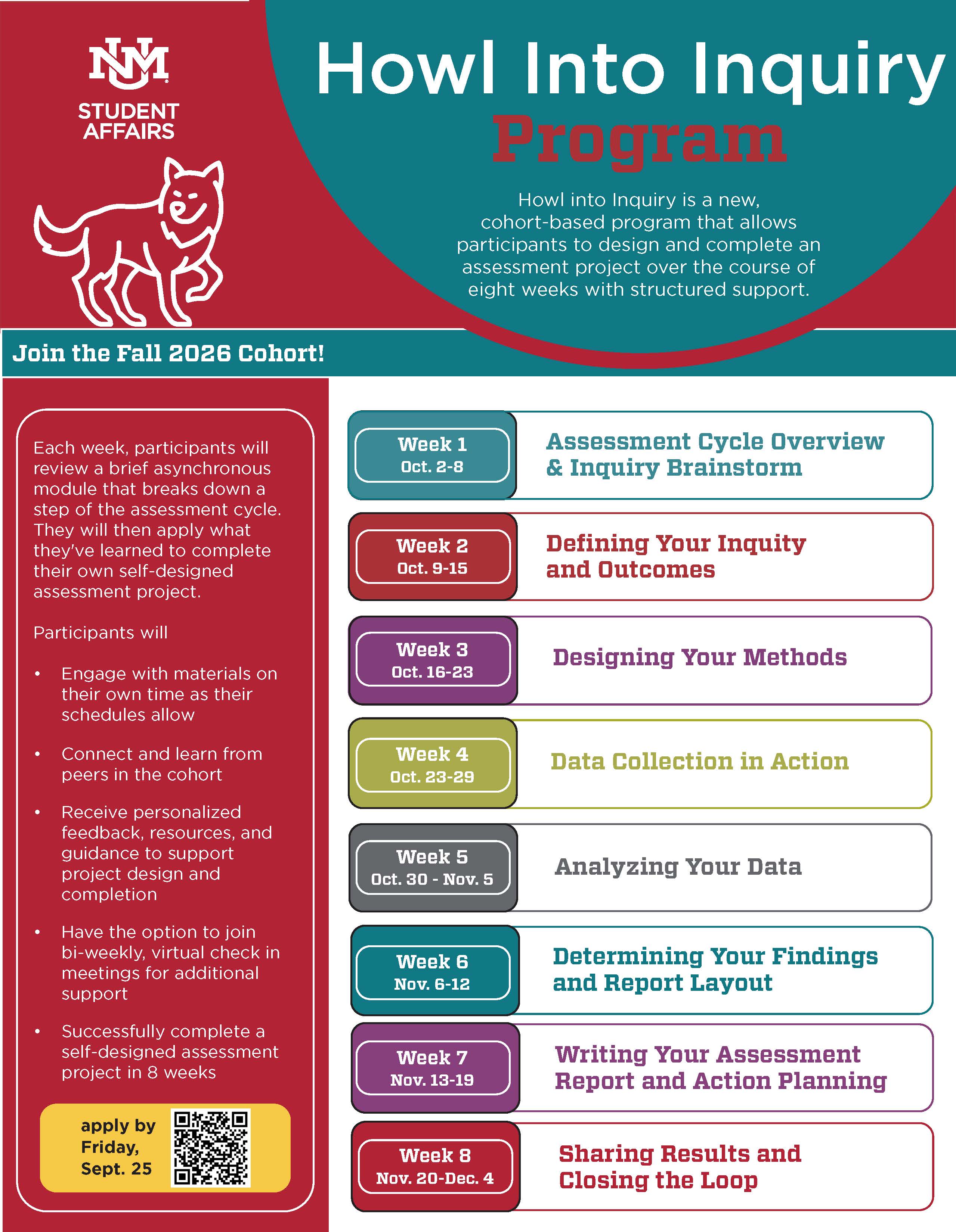 Howl To Inquiry program Fall 2026